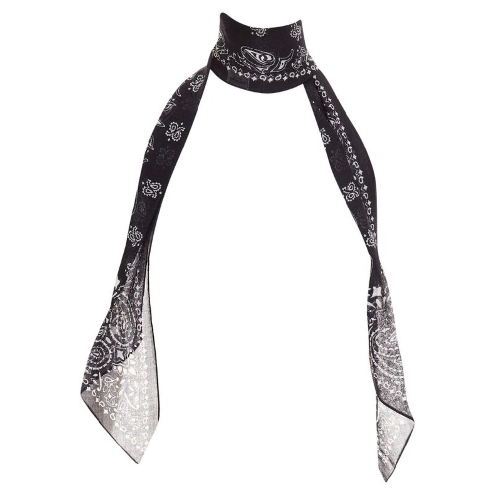 Saint Laurent Bandana paisley print etamine scarf